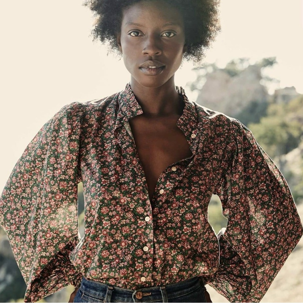 Doen Prima Top in Amelie Floral Liberty Fabric